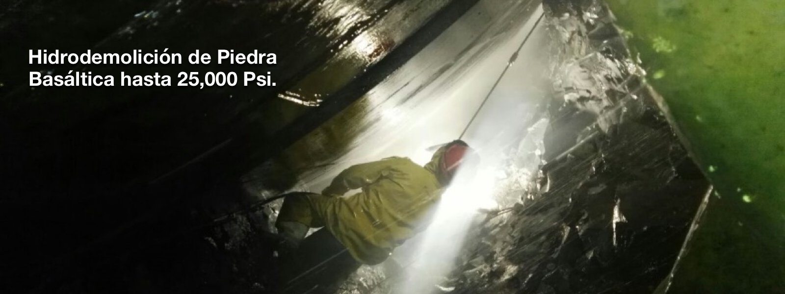 Hidrodemolición de Piedra