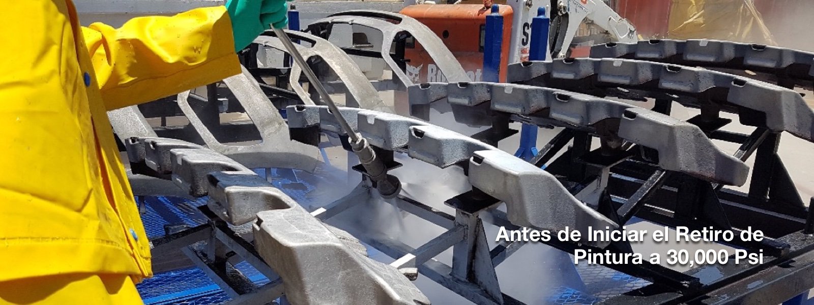 Retiro de pintura a 3000 PSI